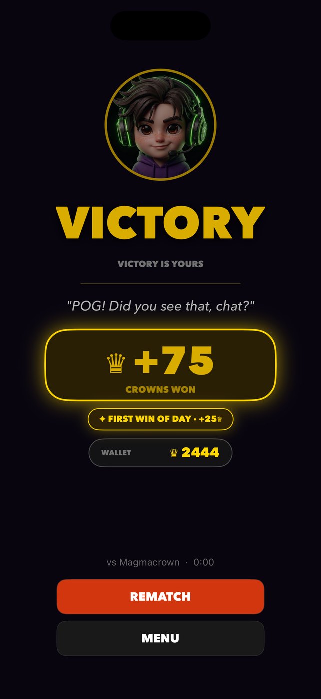 Victory screen